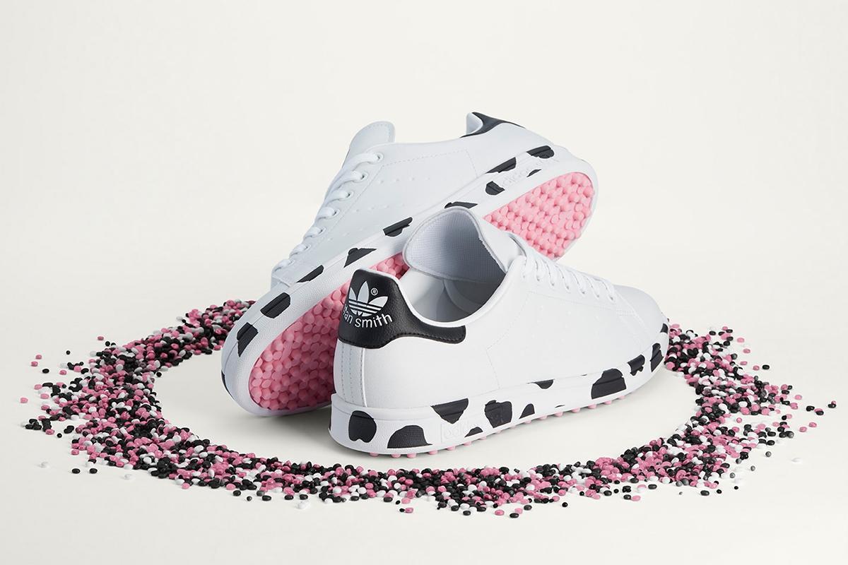 Stan Smith Ryder Cup鞋款極具「乳牛」巧思且落實環保永續責任。NT$4,490。(adidas Golf 提供)
