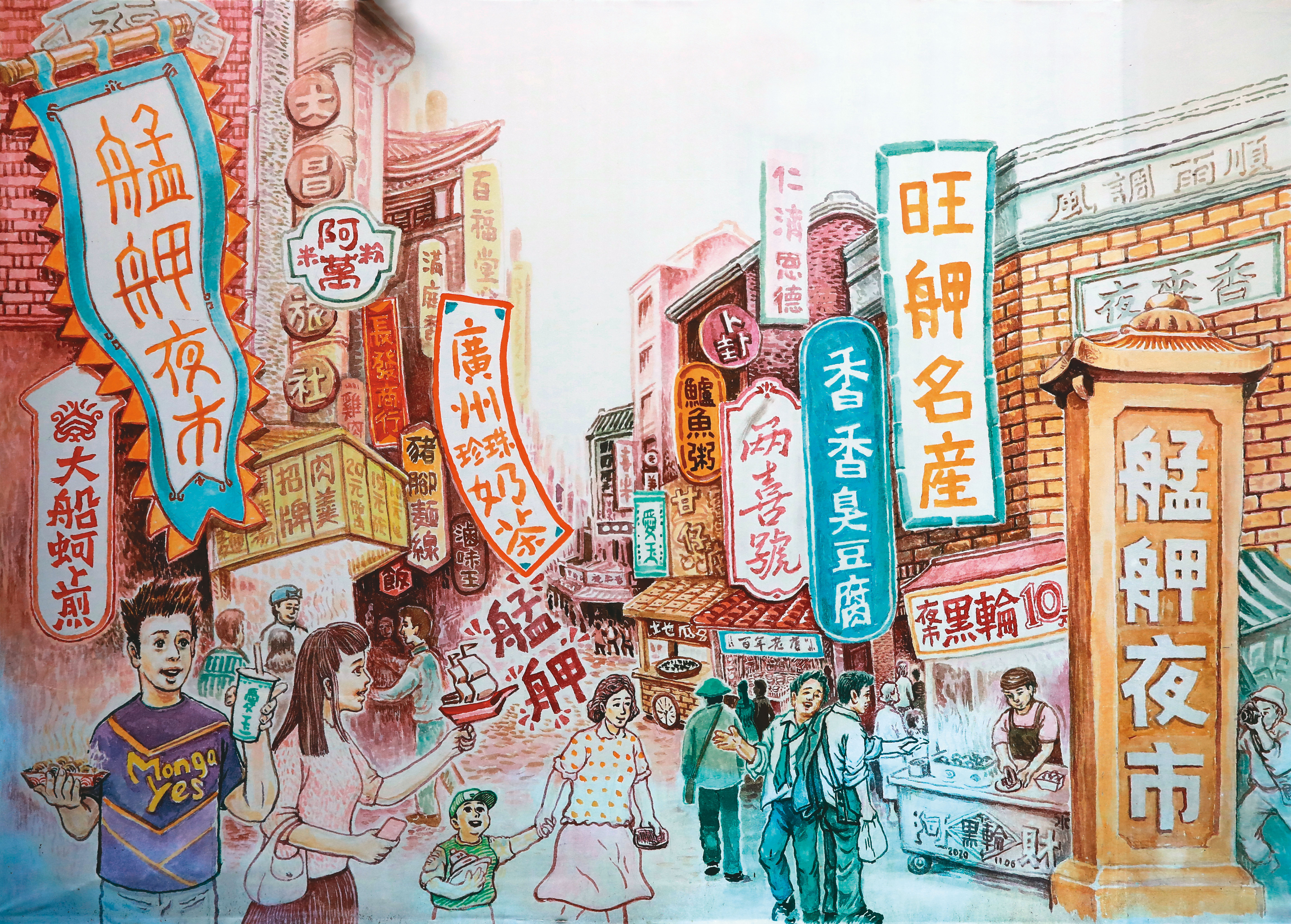 3級警戒以來，萬華龍山寺周邊商圈店家幾乎都遭受嚴重衝擊，包括地下街、茶藝館等，但也有店家讓出店面空間作為救難物資轉運使用。