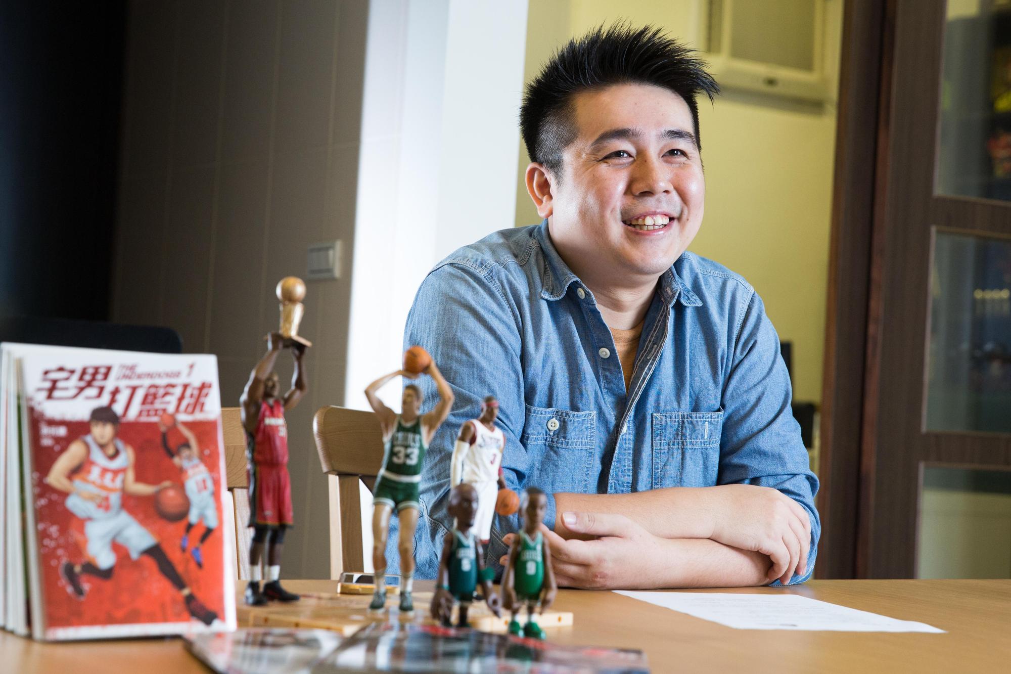 《宅男打籃球》作者洪元建認為，LINE WEBTOON協助作品推廣，長期下來累積不少死忠讀者，讓IP有後續發展的可能。（資料照）