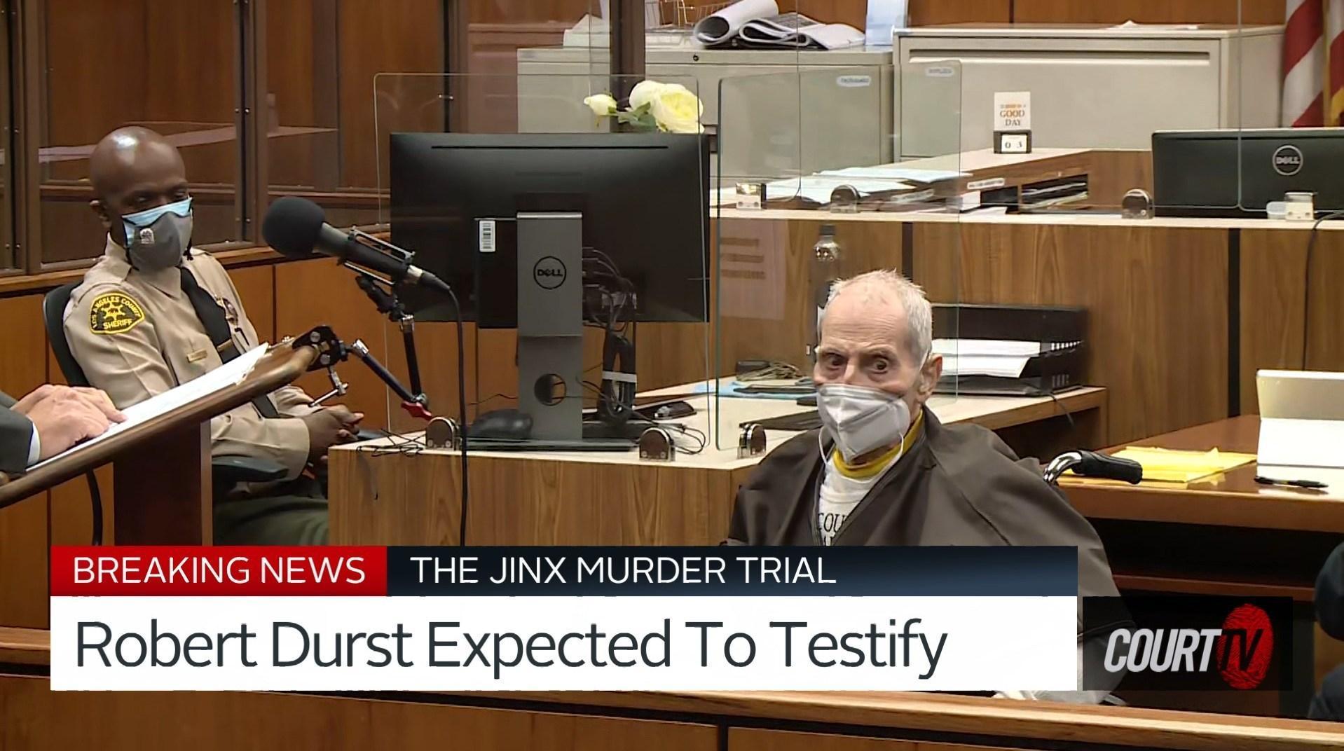出席謀殺案審判的勞勃德斯特。(Court TV提供)