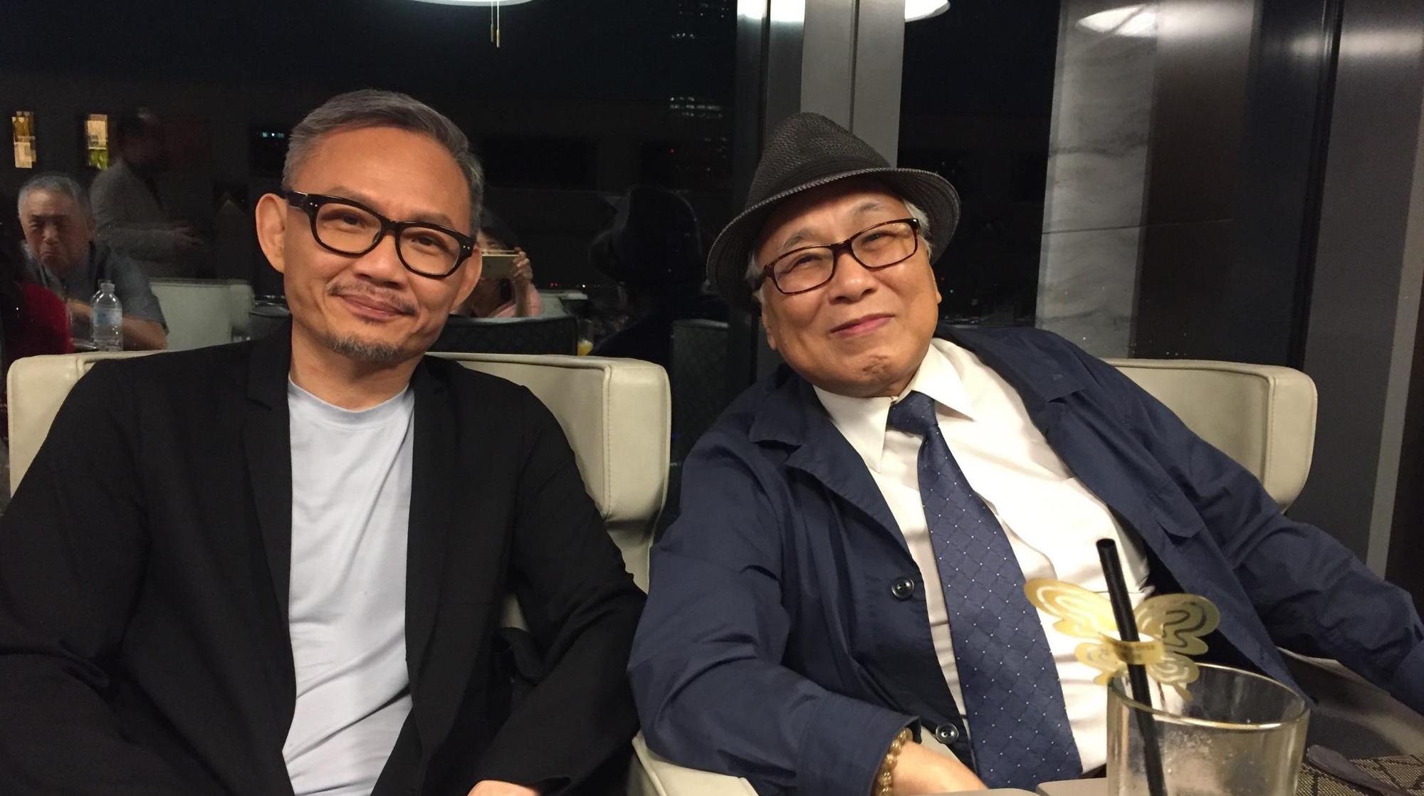 黃建業（右）與陳國富（左）是早年金馬影展的共同策展人，一步步建立起影展招牌。（黃建業提供）