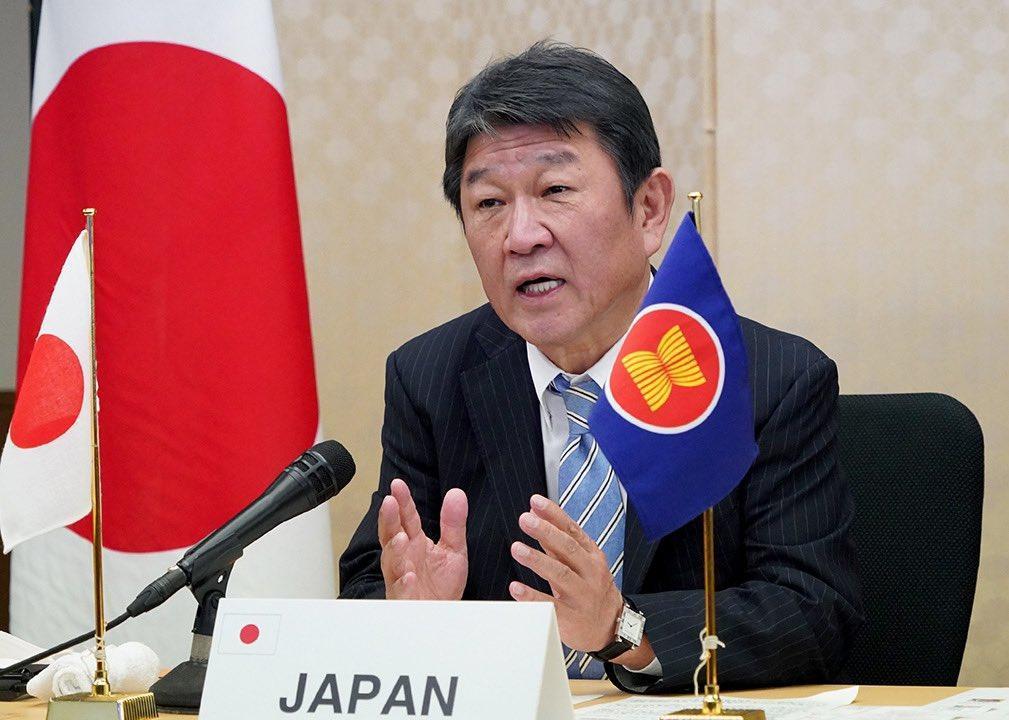 日本外務大臣茂木敏充表示，歡迎台灣提出申請CPTPP。（翻攝自茂木敏充推特）