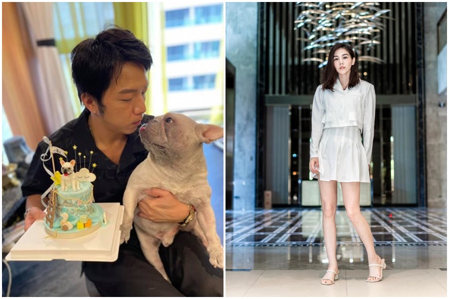 昨天大飛（左）34歲生日，前女友楊晨熙（右）在臉書po照祝福，今年4月分手的兩人還是好友。（翻攝自楊晨熙臉書）