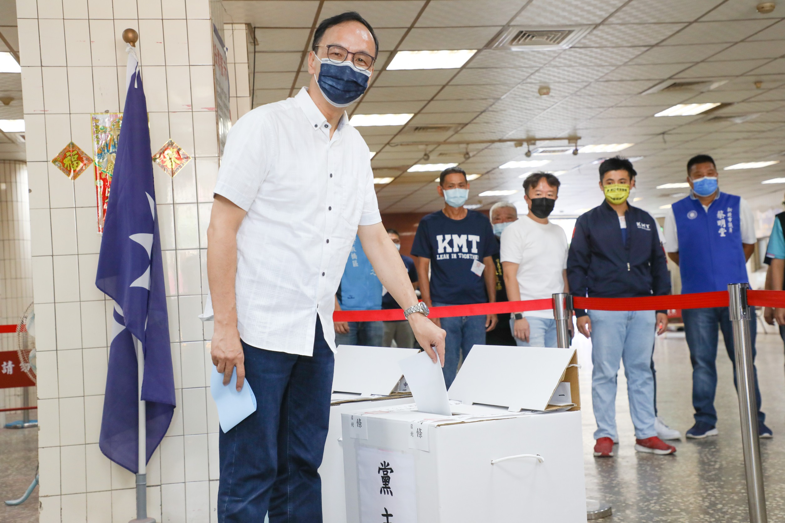 朱立倫強調若他當選一定會團結全黨、槍口對外。（朱立倫辦公室提供）