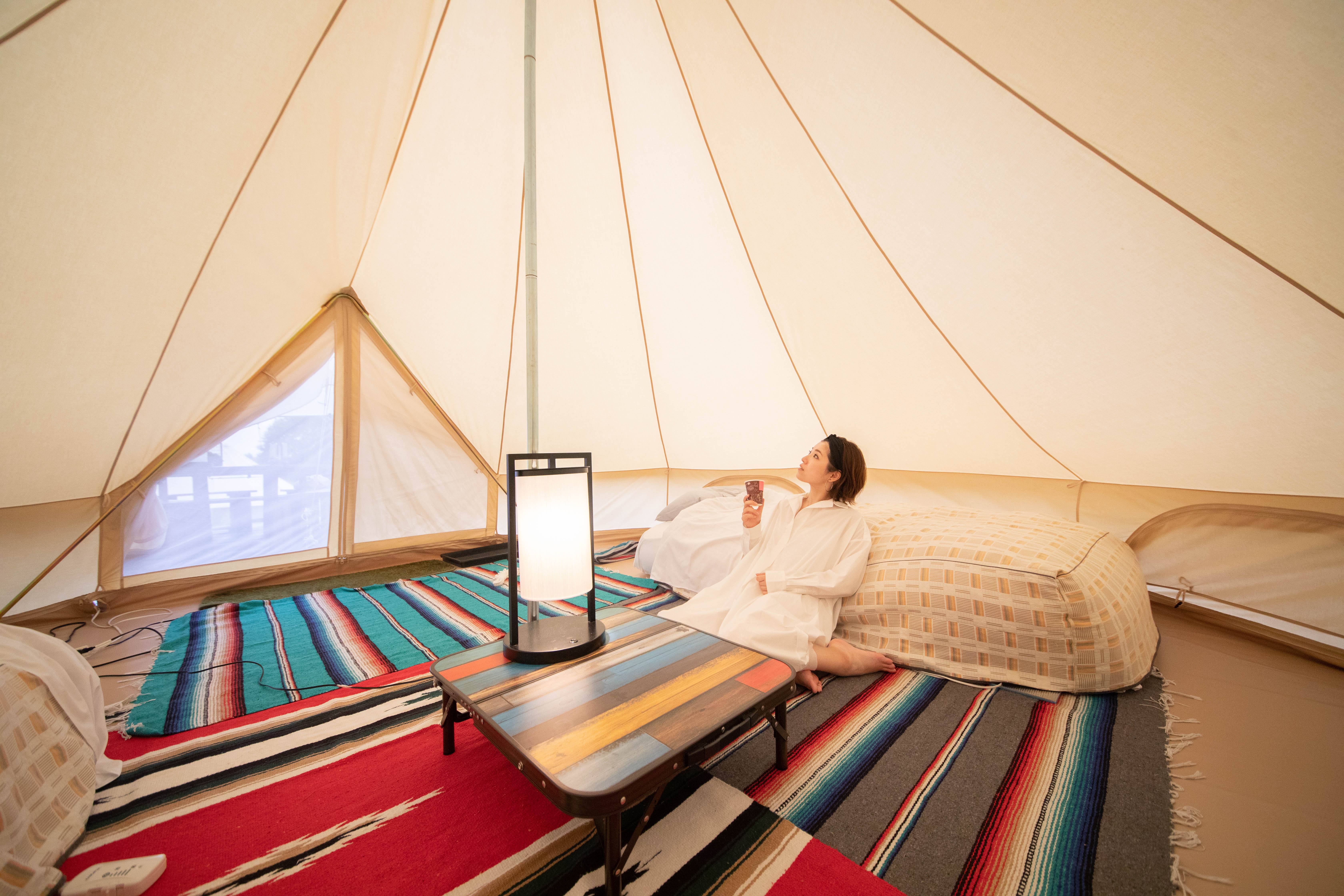 「安比高原渡假村」的露營區近來很受歡迎，需提前幾個月才預約得到。（日本觀光局JNTO提供）