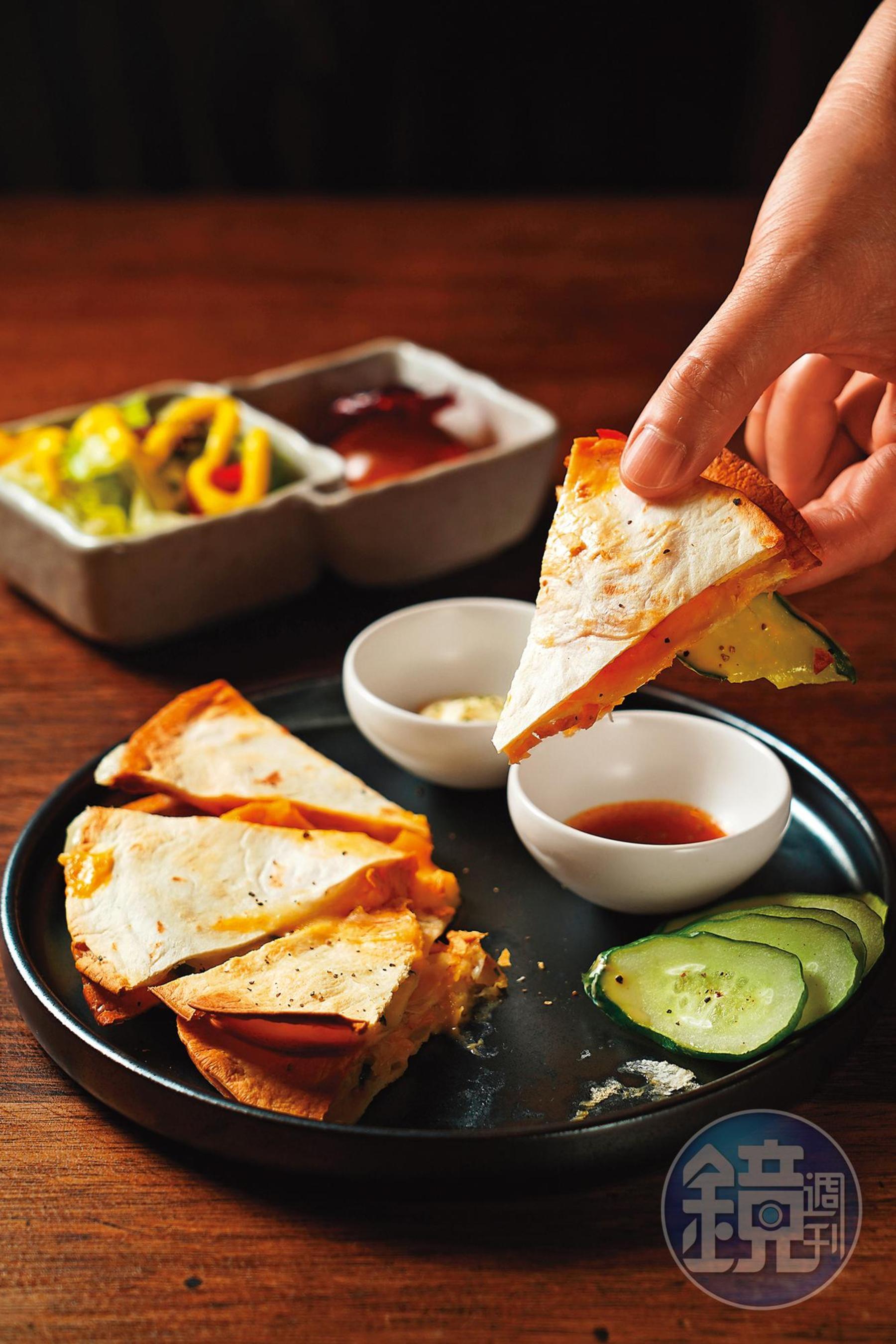 分量不多的「墨西哥香酥薄餅」，適合有點嘴饞的人。（280元／份）