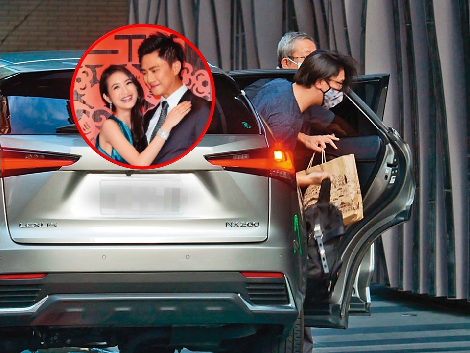 9/27 16:30 本刊拍到林依晨即將臨盆，老公林于超也特地回台灣陪伴妻子，夫妻終於合體。