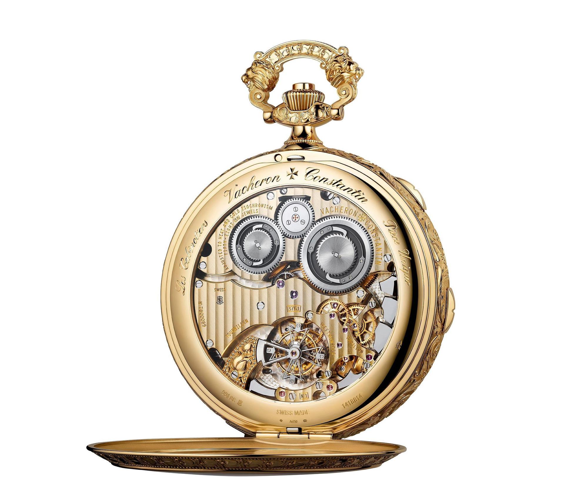 20210928-watch-vacheronconstantin-lescabinotiers-Les Cabinotiers閣樓工匠西敏寺鐘聲自鳴報時懷錶 － Tribute to Johannes Vermeer，裝載全新3761手上鏈機芯。