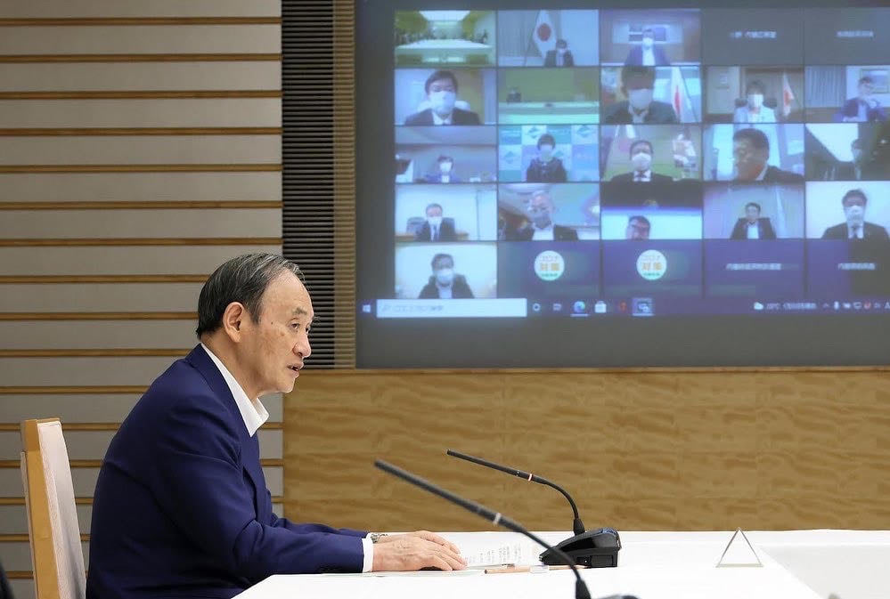 日本疫情趨緩，首相菅義偉宣布緊急事態宣言將於9月30日解除。（翻攝首相官邸臉書）