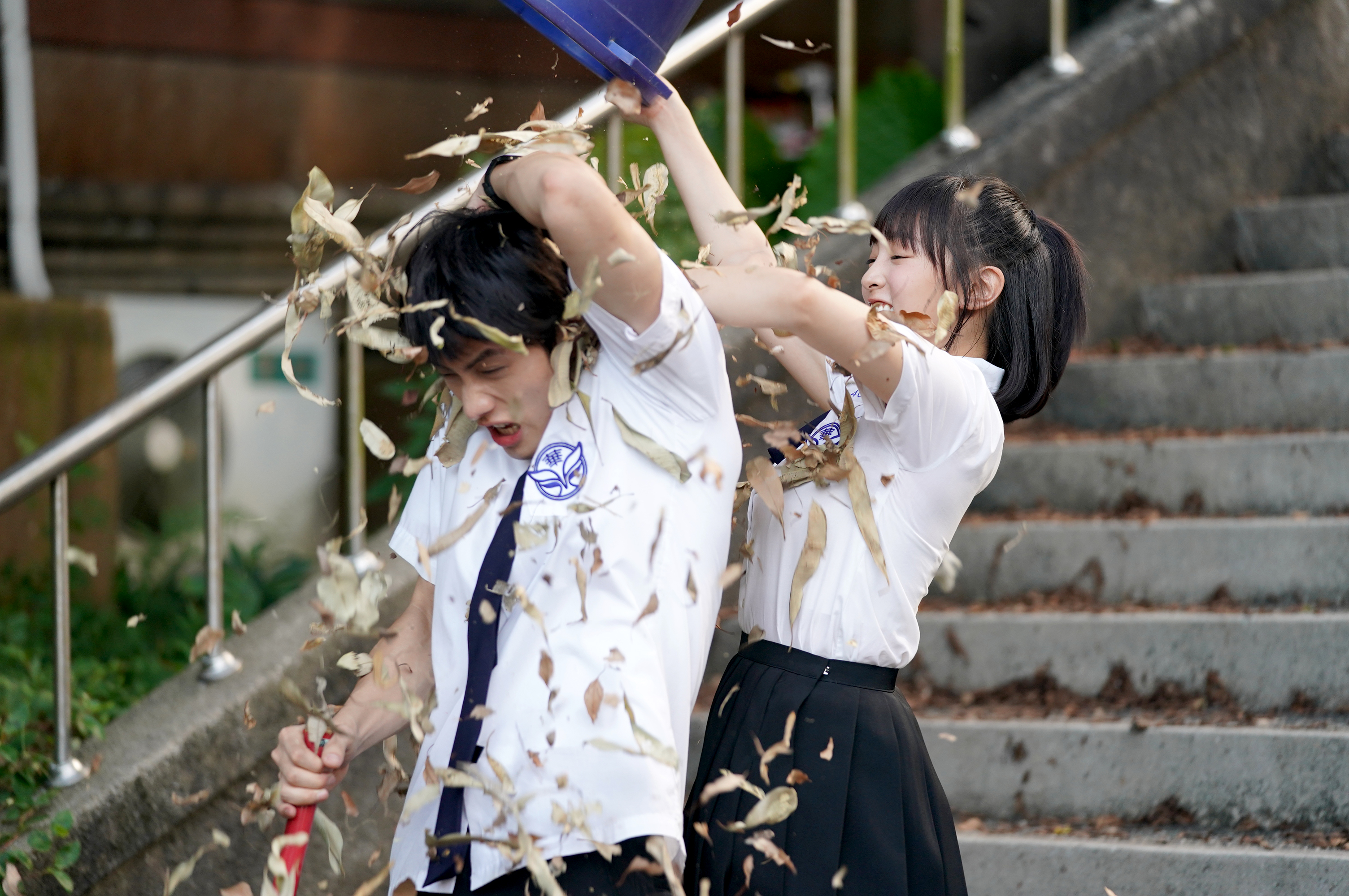 王淨在劇中和范少勳打鬧，猶如「野蠻女友」。（Netflix提供）