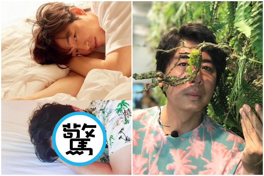 梁赫群最近熱衷模仿孔劉曬出一系列照片，還替自己冠上「台灣孔劉」的稱號。（翻攝自梁赫群臉書）