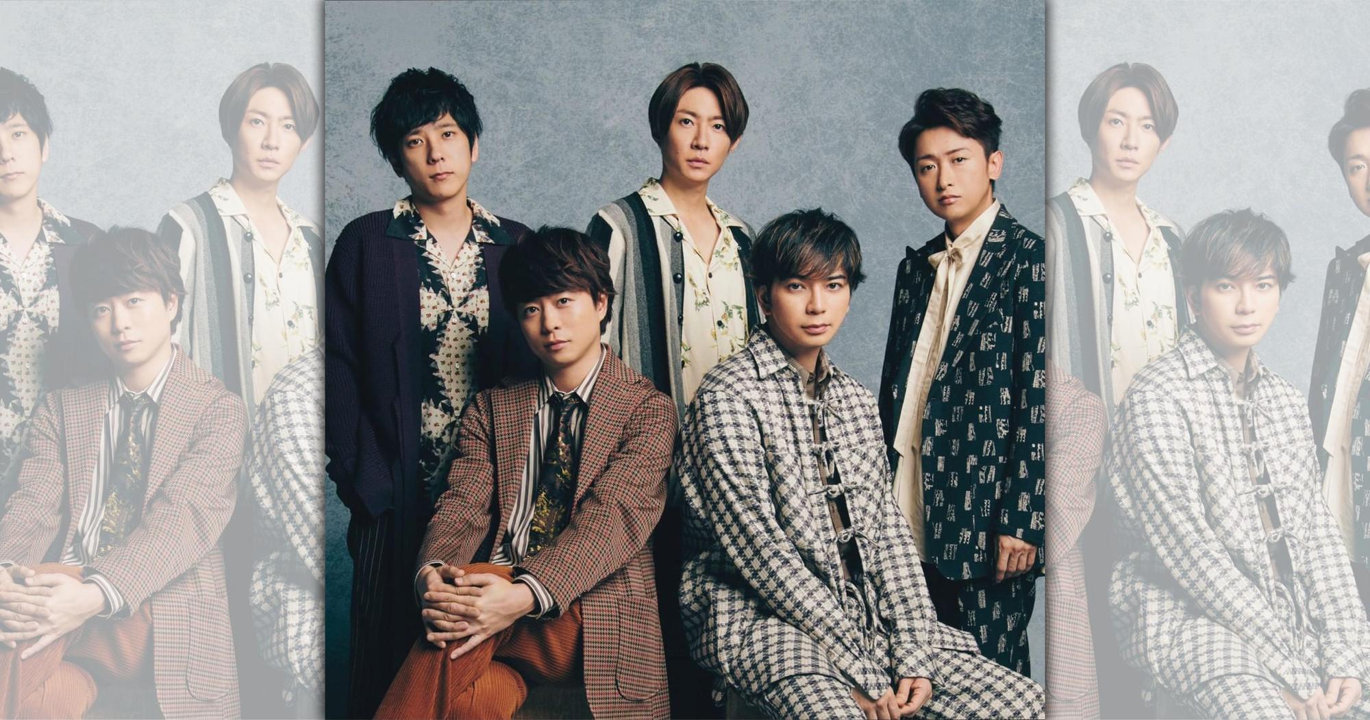 櫻井翔(前排左)、相葉雅紀(後排中)同時宣布與圈外女友結婚,震驚無數粉絲。(翻攝自IG@arashi_5_official)