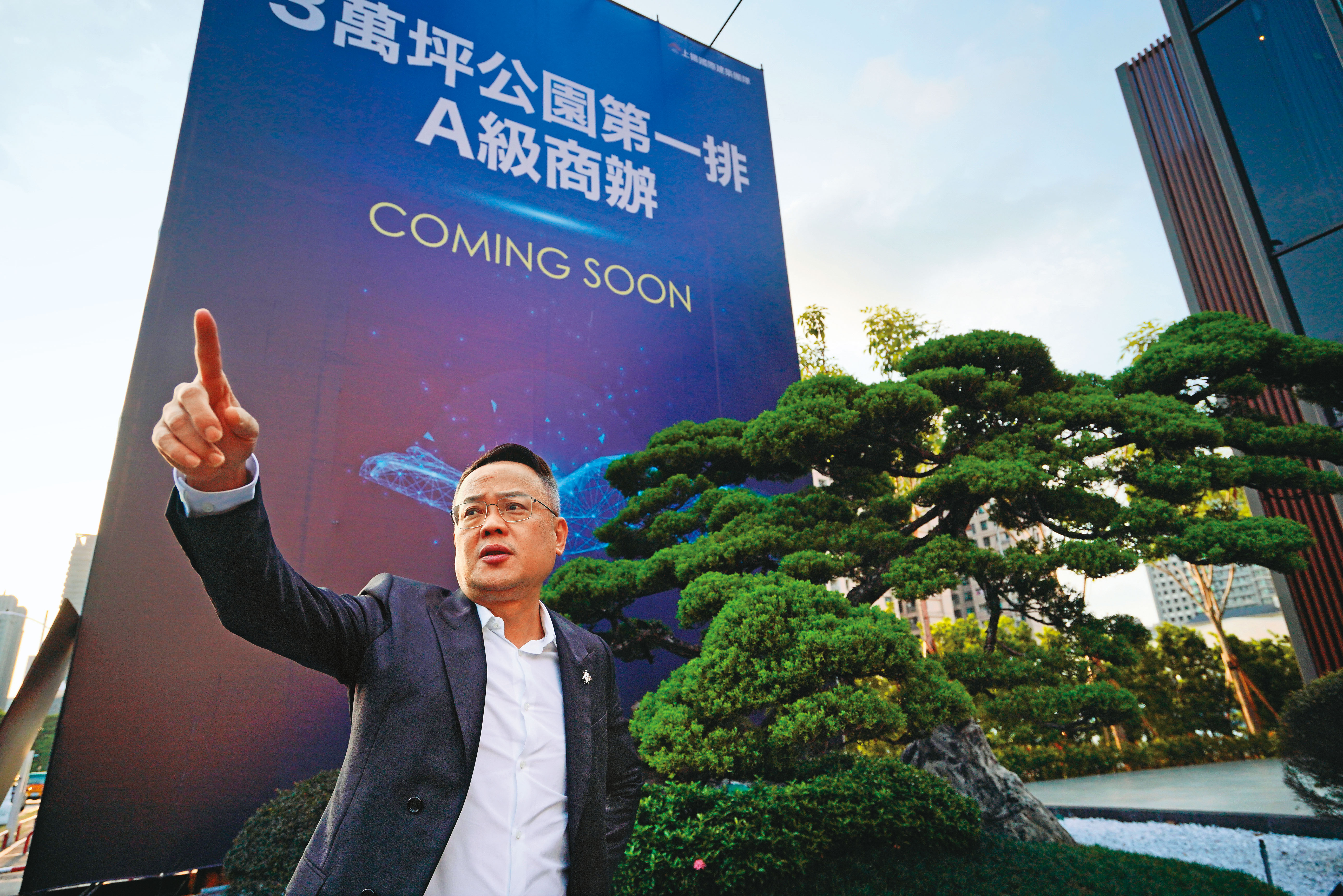 林聰麟接受本刊專訪時透露，今年建設事業推案近200億元，目標朝全國建商之路邁進。