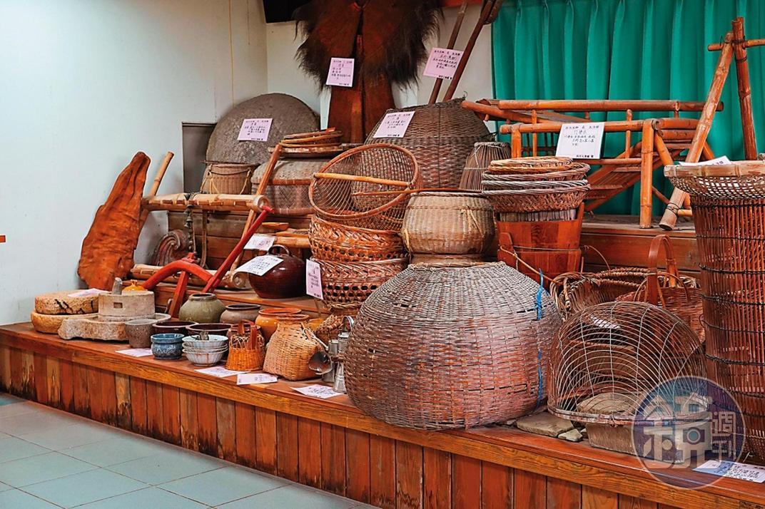 在「抹香鯨陳列館」裡也展示以前居民的生活用具。