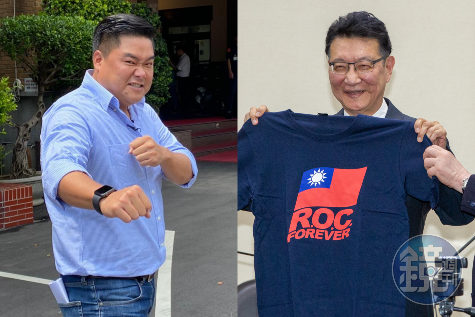 對於趙少康（右）稱台灣歷史課本「去中國化」，呂捷（左）則建議：「批判的同時可以先做一點功課。」（翻攝自呂捷臉書、本刊資料照）