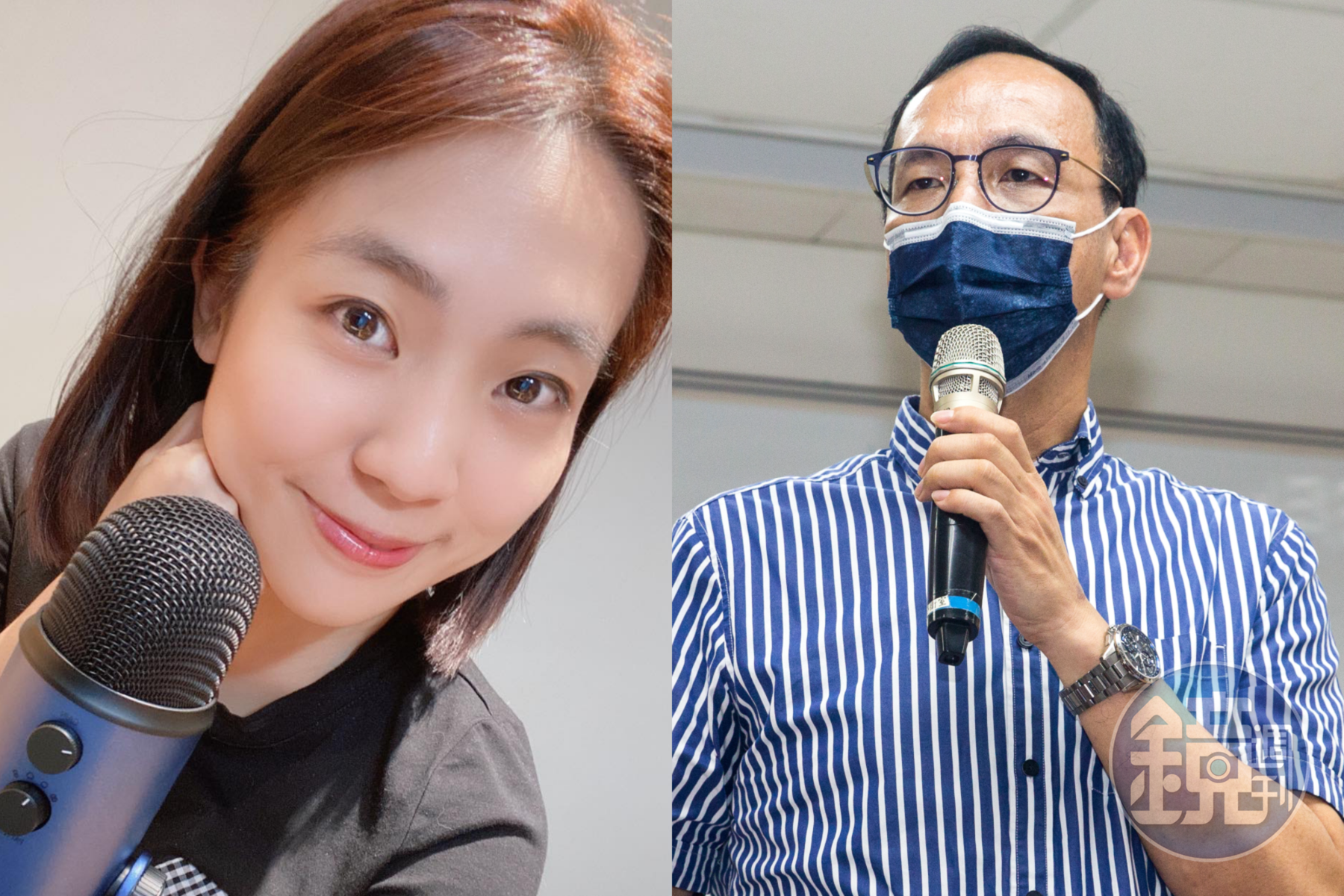 台北市議員徐巧芯（左）日前驚爆退出國民黨內政論群組，被傳是不滿黨主席朱立倫（右）的新人事布局。（翻攝自徐巧芯臉書、本刊資料照）