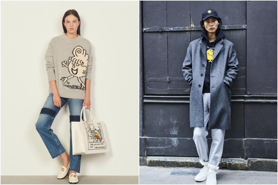 Sandro x Mr. Men and Little Miss聯名系列,是為慶祝繪本面世50週年。(Sandro提供)
