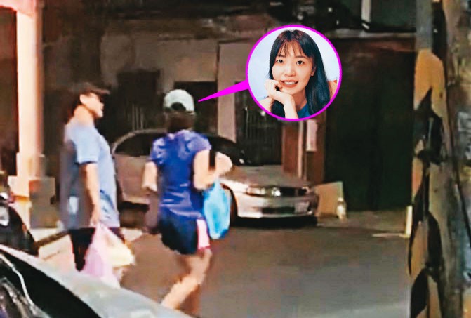 謝銘元（左）被目擊與小三陳麗文（右）一起進出同居處，行徑高調。（讀者提供）