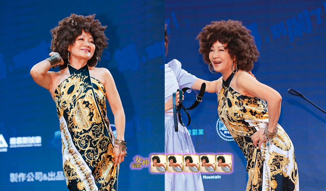 比莉姐、建中「女神」傻傻分不清吶！看這爆炸頭及國色天香級笑容，高校女神票選第一的建中生一定偷學比莉姐！