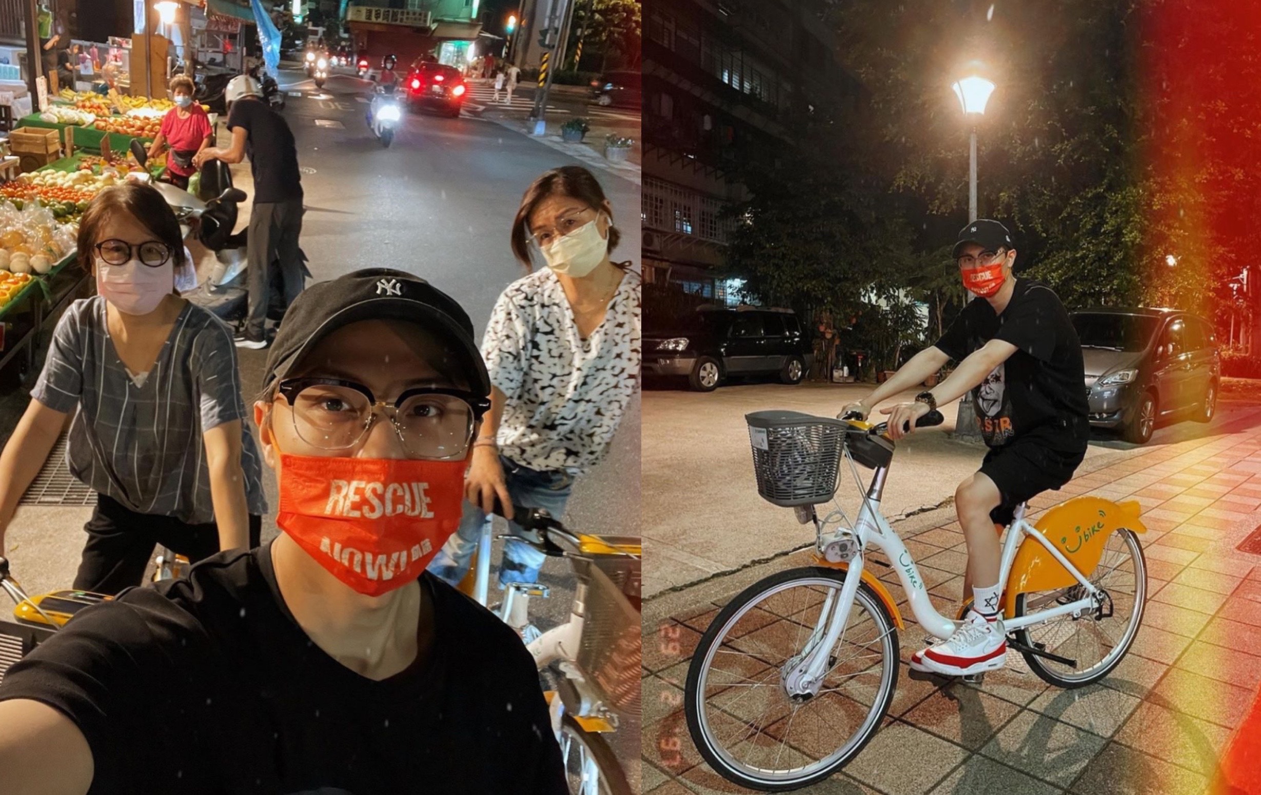 邱勝翊日前解鎖「人生第一次Youbike」，相當興奮。（翻攝自邱勝翊IG）