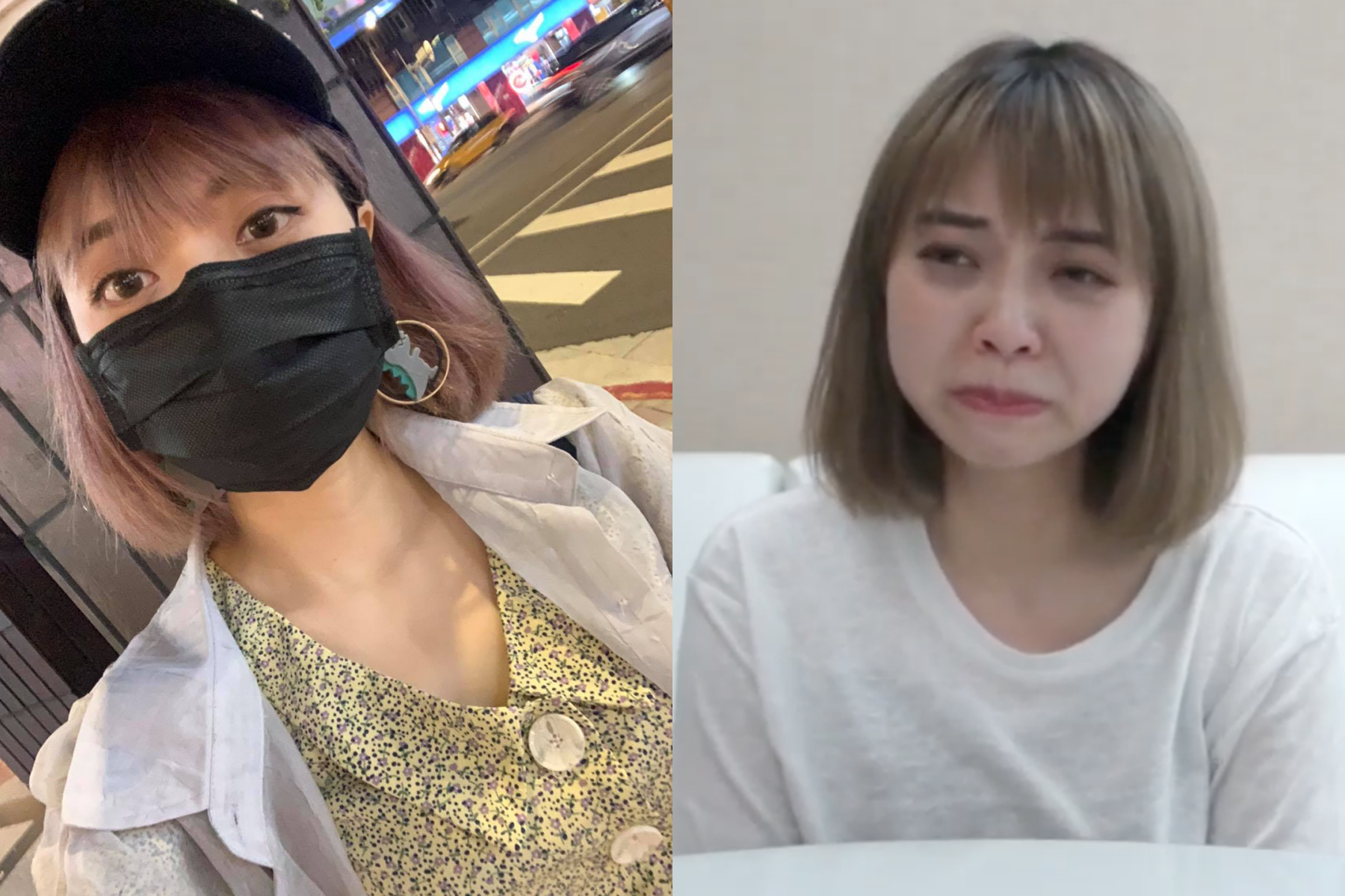 龍龍昨日對於霸凌爭議進行拍片回應，說到被「性羞辱」時一度哽咽。（翻攝自「龍龍的沒梗人生」臉書）