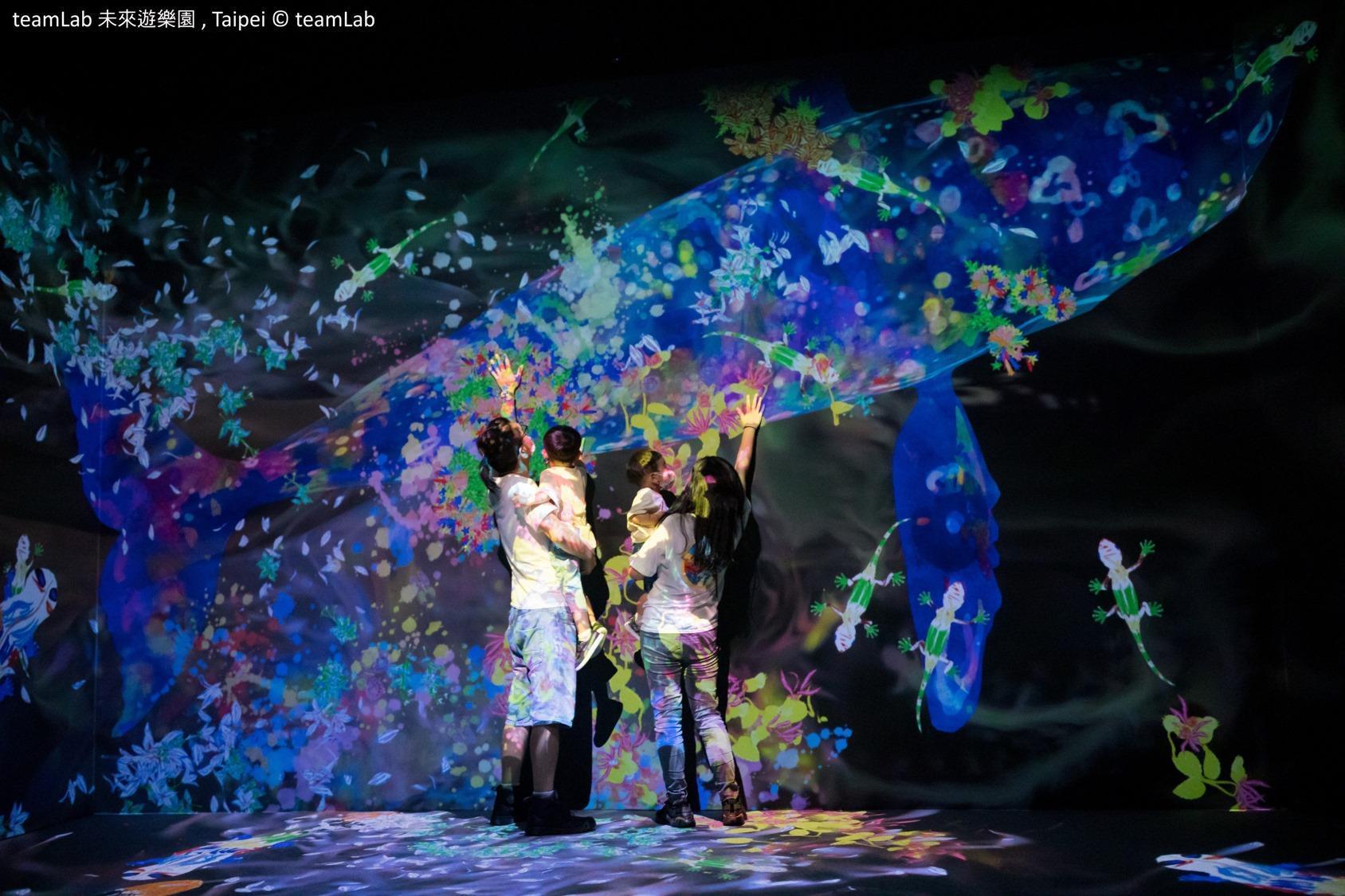 大家可在作品中共同創作、塗鴉自然,繪畫出各種生物,一起創造世界。(聯合數位文創提供)