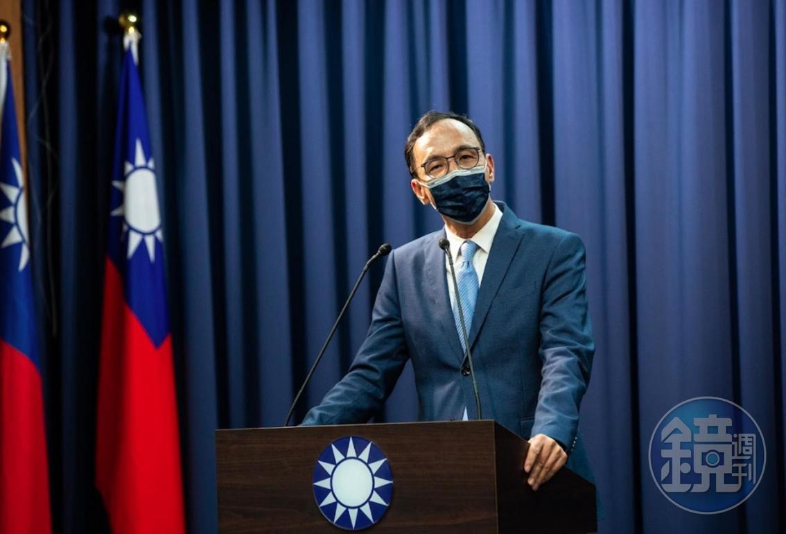 總統兼民進黨主席蔡英文於昨(6)日中常會中,恭賀朱立倫(圖)就任民進黨主席,朱立倫對此回應。(資料照)