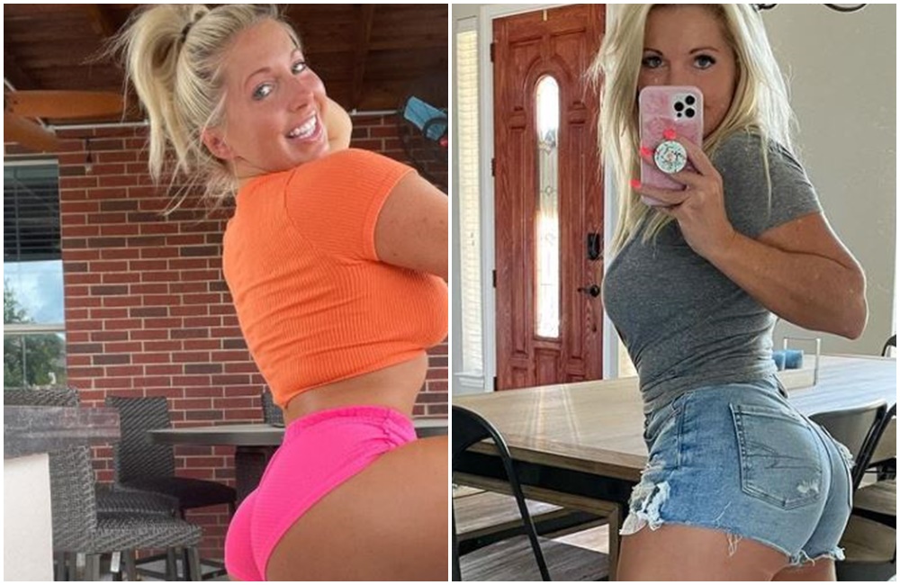 考特尼原本是名清潔工,但之後改行當拍豔照的火辣網紅。(翻攝Texasthighs的IG)