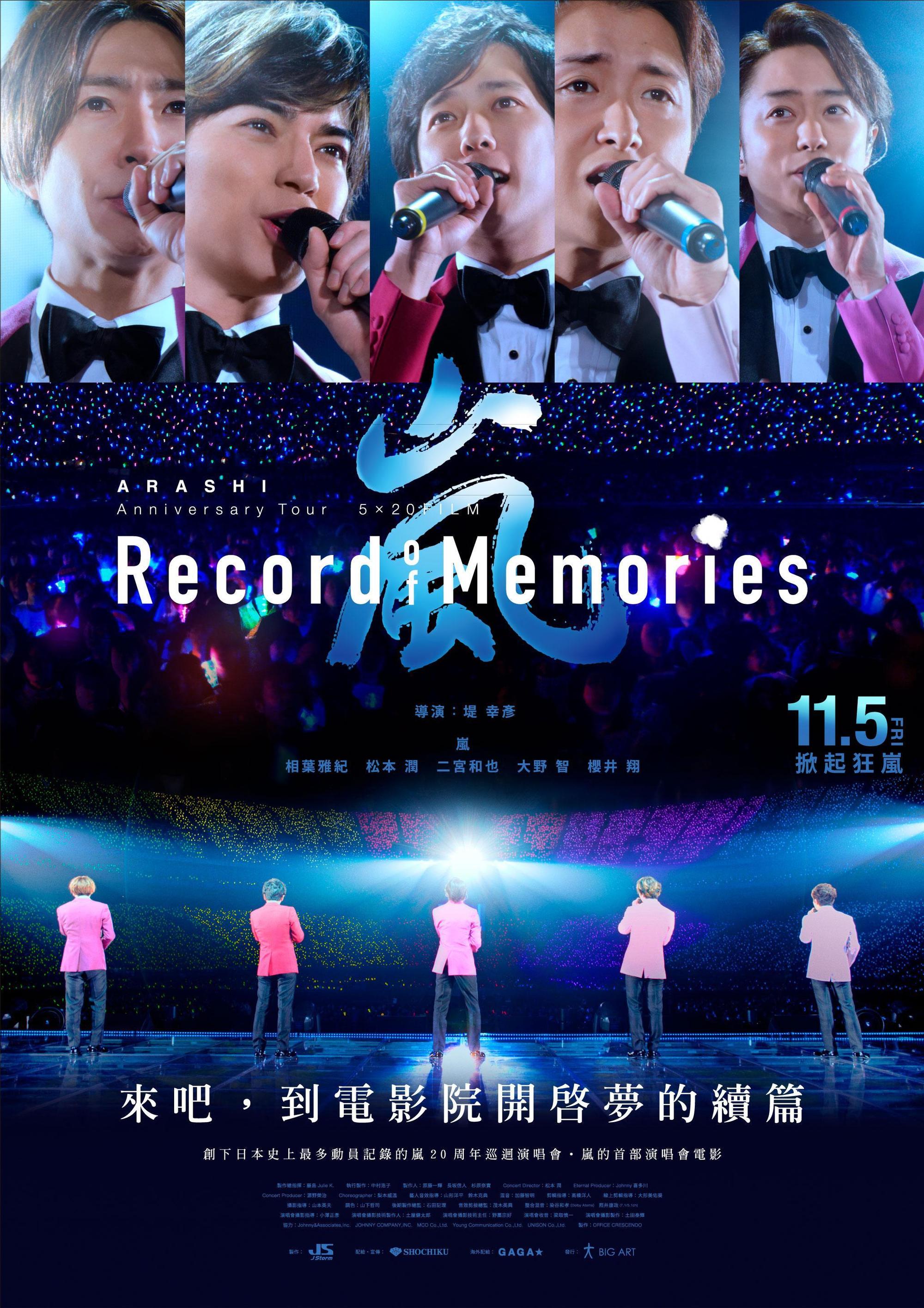 《ARASHI Anniversary Tour 5x20 FILM：Record of Memories》拍攝時動用125台的攝影機，無死角紀錄演出。（大鴻藝術提供）
