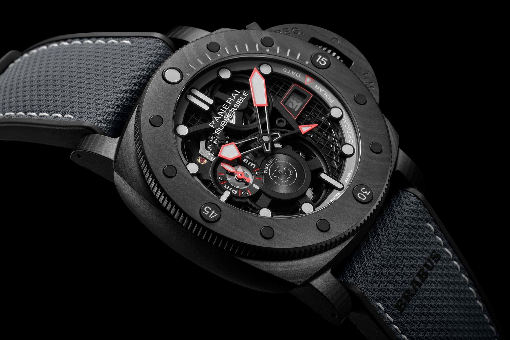 Submersible S BRABUS ShadowBlackOps專業潛水腕錶,限量100只。