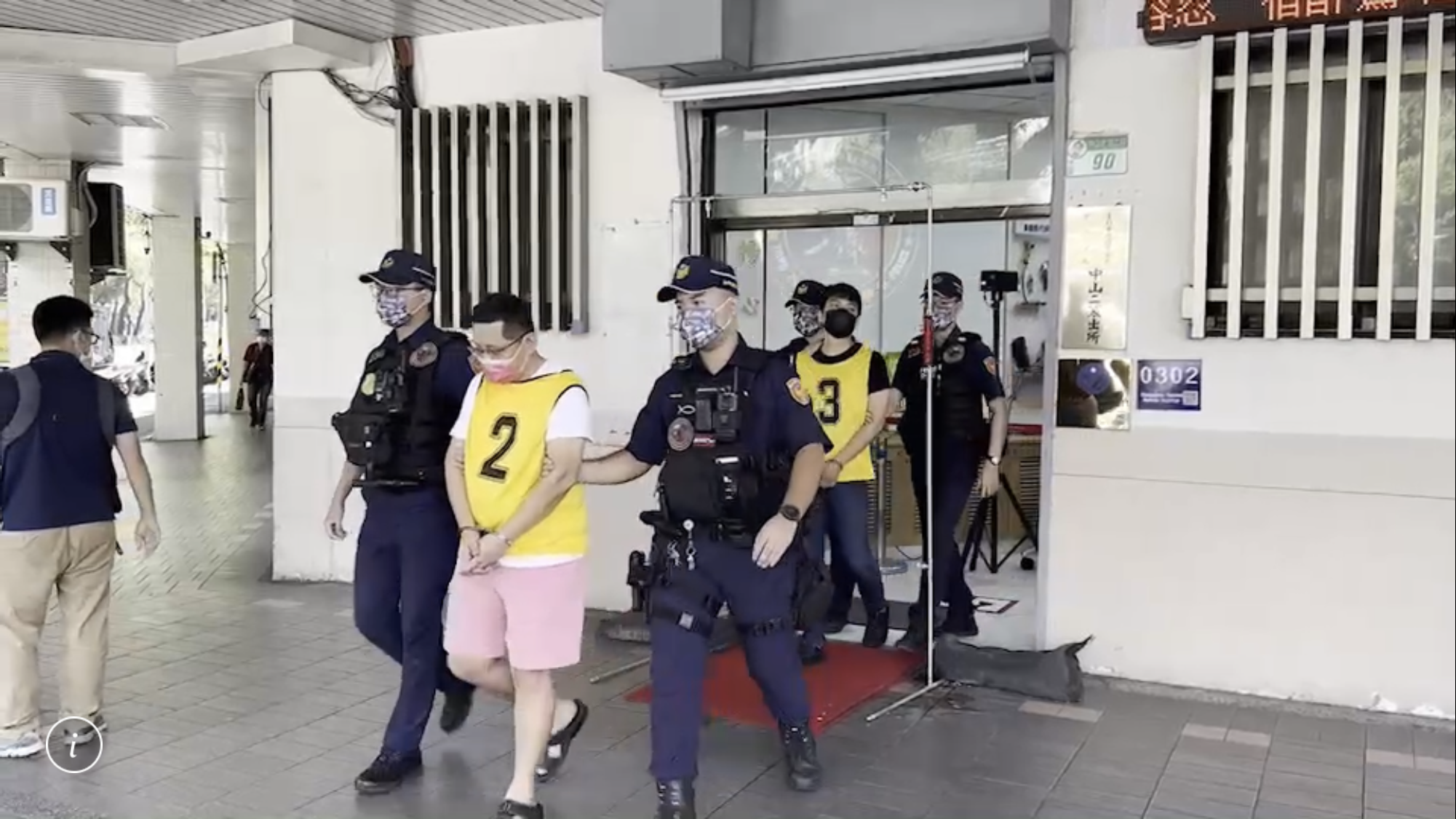 警方將江男等人依賭博罪移送法辦。（翻攝畫面）