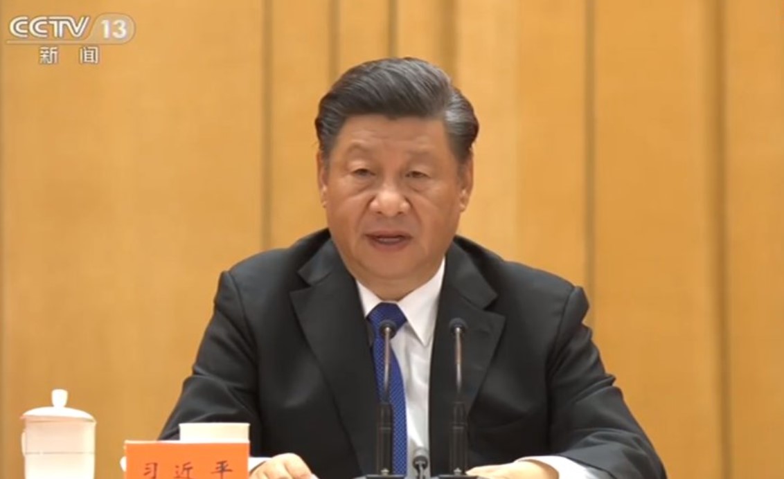 習近平多次公開表示,「和平統一、一國兩制」處理台灣。(翻攝自推特)