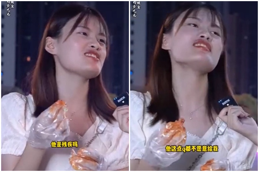 中國女子街訪時列出擇偶條件，內容驚呆網友。（翻攝自微博）