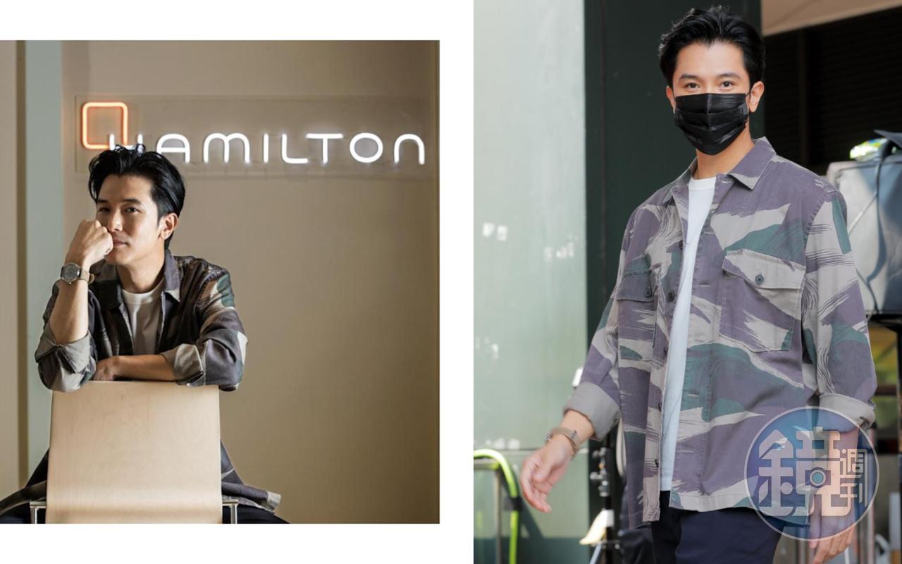 邱澤出席HAMILTON於新光三越信義A8館香堤廣場設置的快閃店開幕。