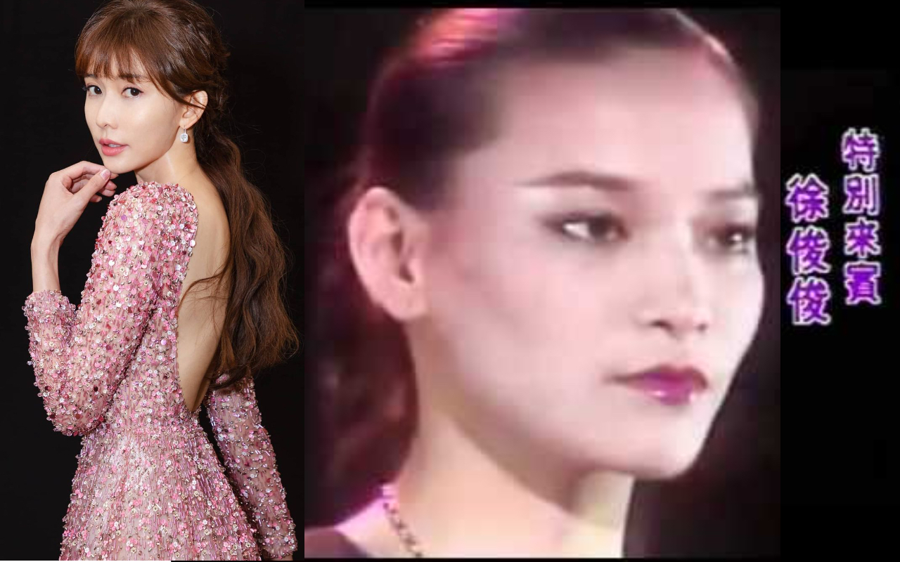 一說到「第一名模」，大家想到的都是林志玲（左），時間推回80年代，徐俊俊（右）紅極一時。（翻攝自林志玲IG、JennyaDavid頻道）