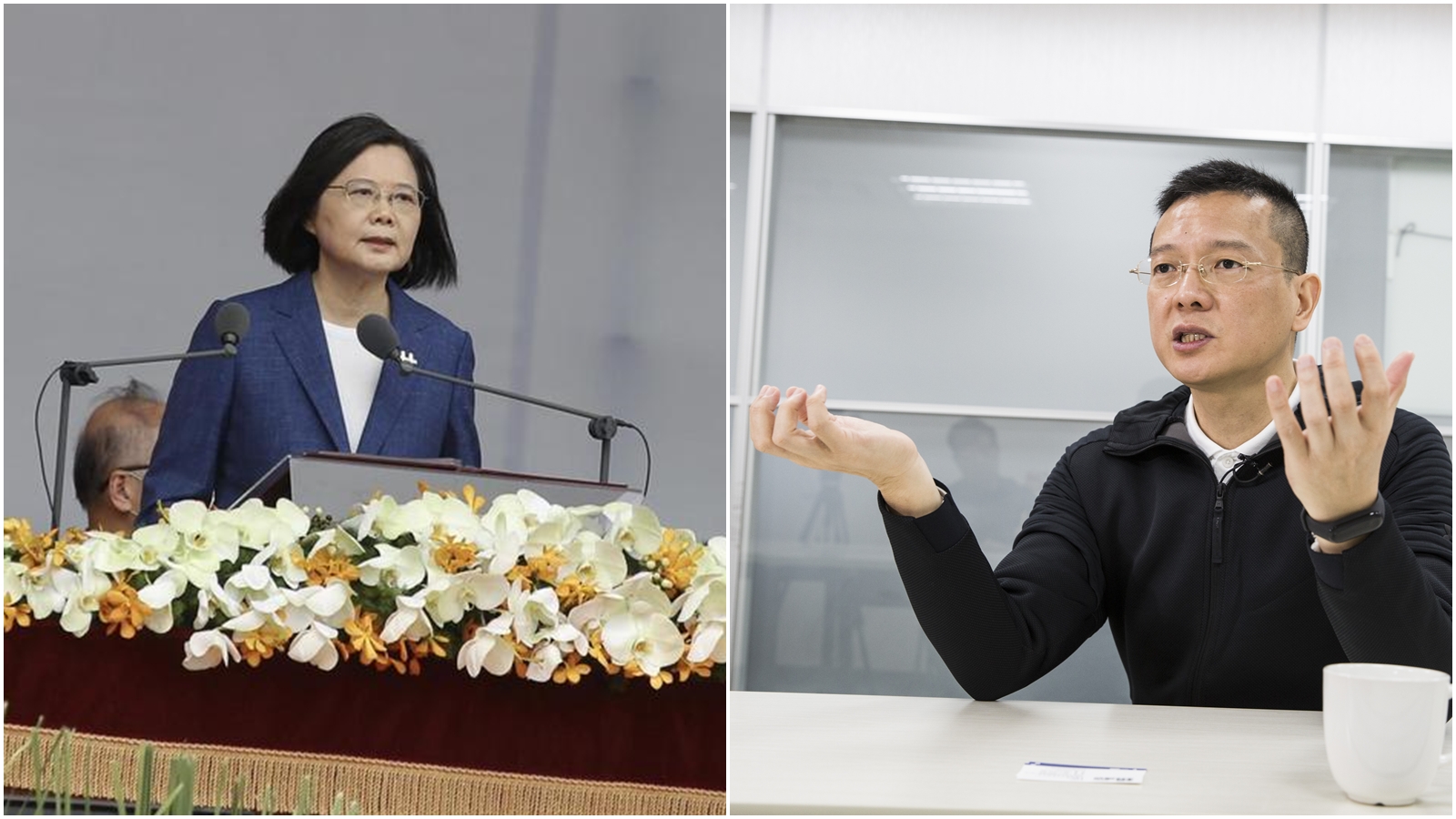 蔡英文在國慶演說中提及72年來國家樣貌有很大的轉變，卻引來孫大千的不滿。