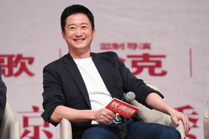 吳京主演中國愛國電影《長津湖》，票房大賣後被點名捐款。（翻攝自長津湖微博）