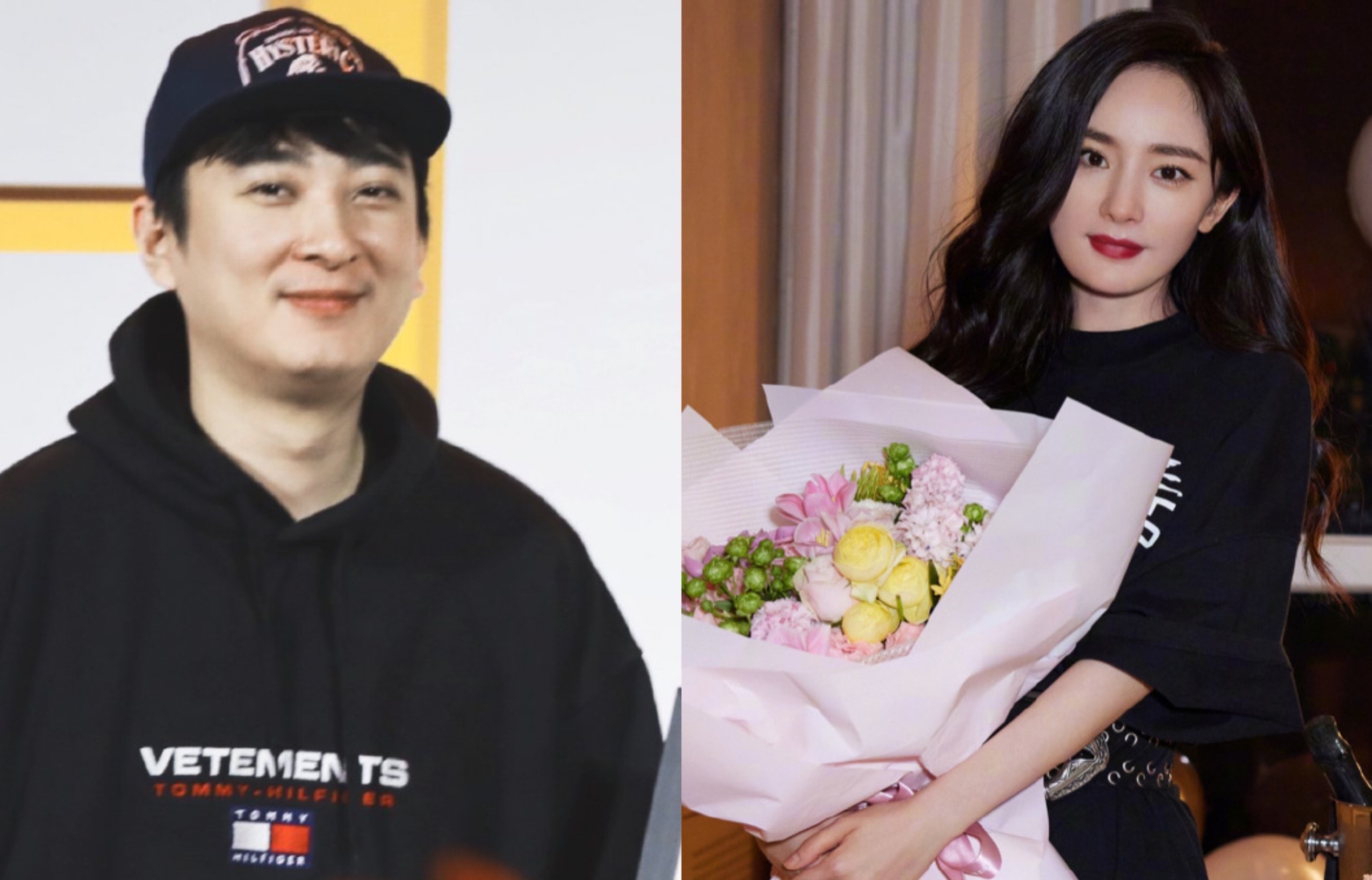 王思聰曾放話楊冪離婚就娶她。（翻攝自王思聰、楊冪微博）