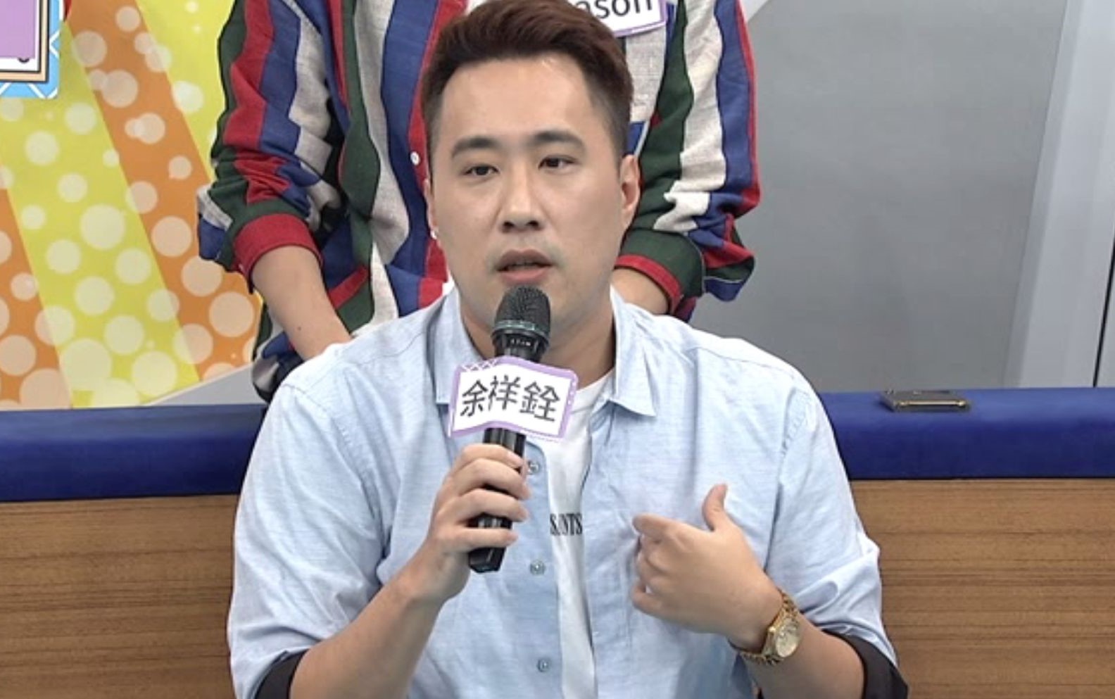 余祥銓在節目上還原當年夜店打人風波。（中天綜合台提供）