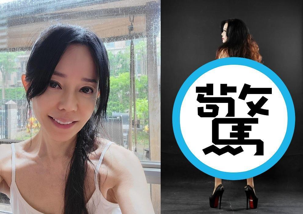 狄鶯今在臉書發文搭配自己的性感火辣照。(翻攝自狄鶯臉書)