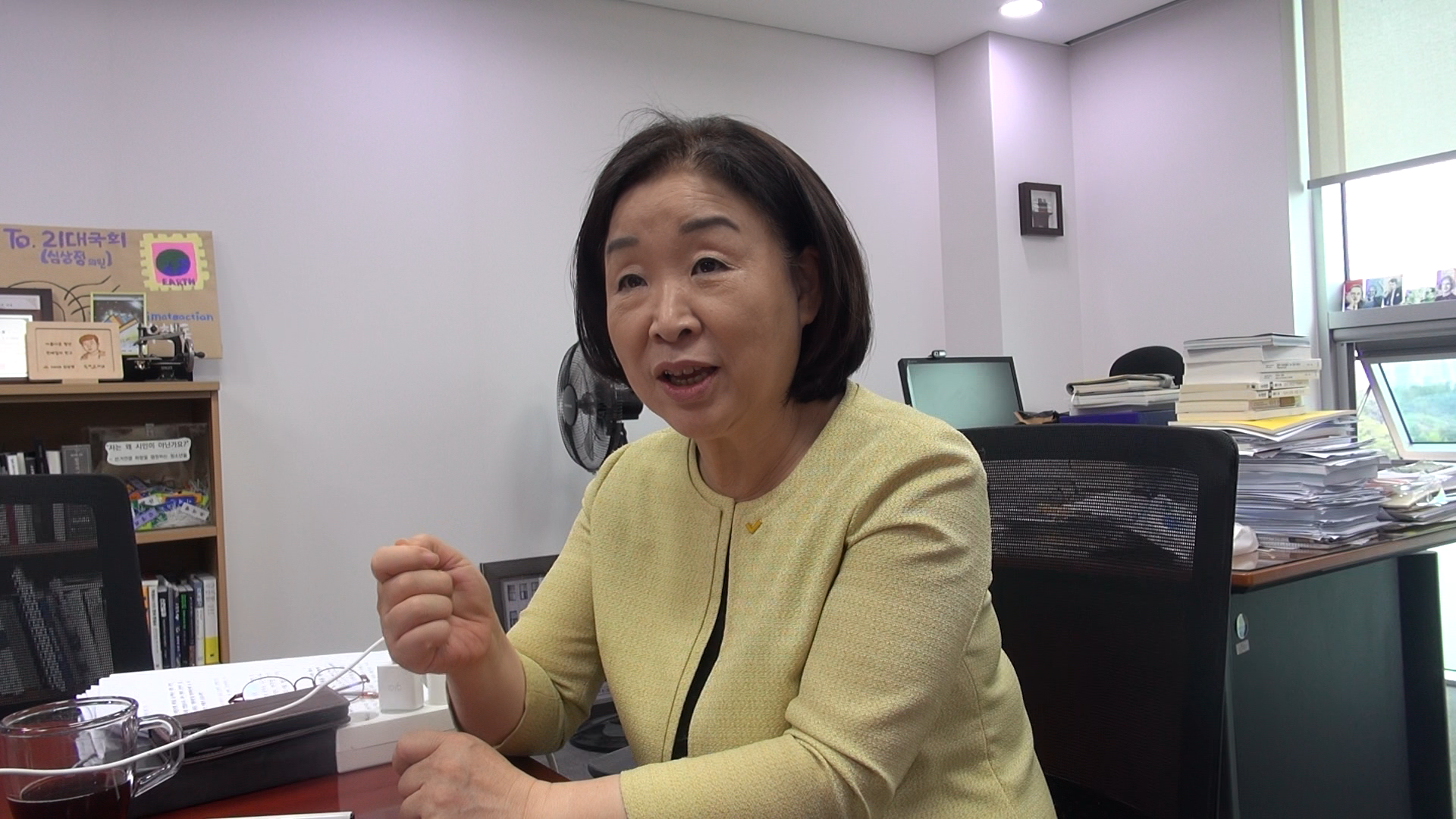 正義黨籍的議員沈相奵，是第一位公開在媒體上發言力挺性少數者權益的政治人物。（楊虔豪攝）