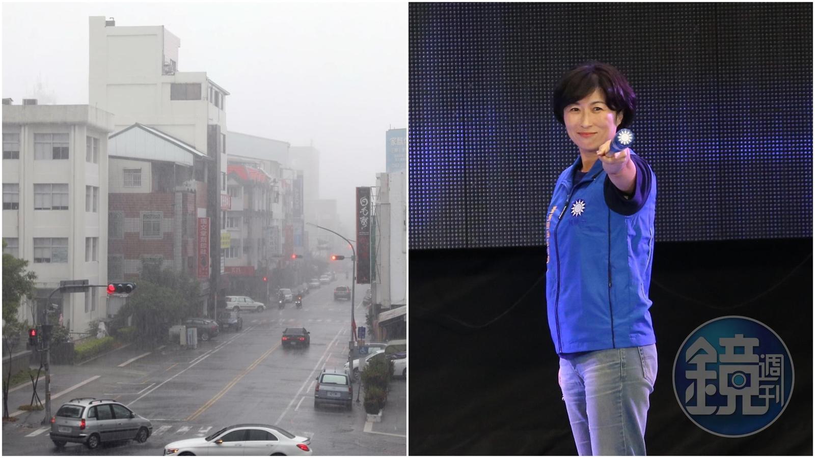 台東縣受颱風外圍環流影響卻未宣布停班課，大豪雨及強風讓縣民怒火中燒。（翻攝自饒慶鈴臉書、本刊資料照）
