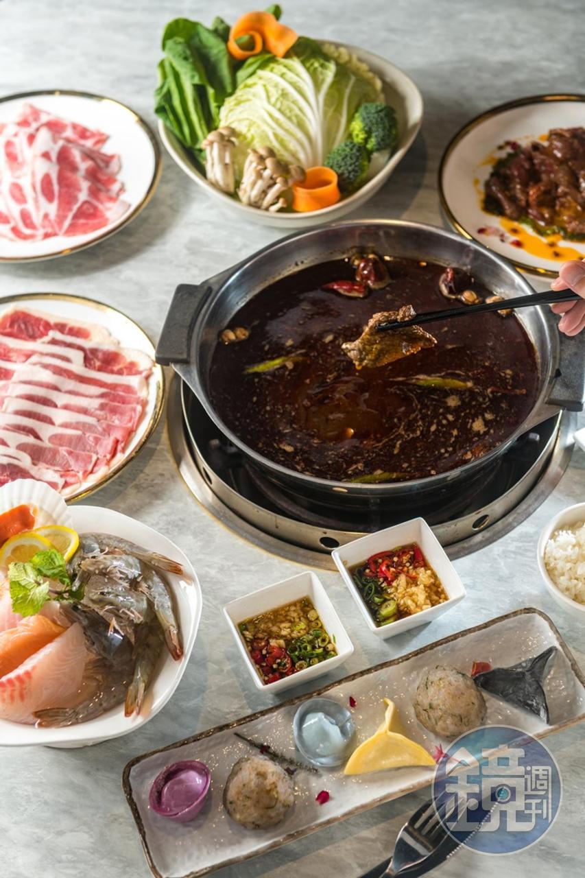 「芳朵法式麻辣鍋」融合西餐料理手法製作麻辣湯底和火鍋配料。