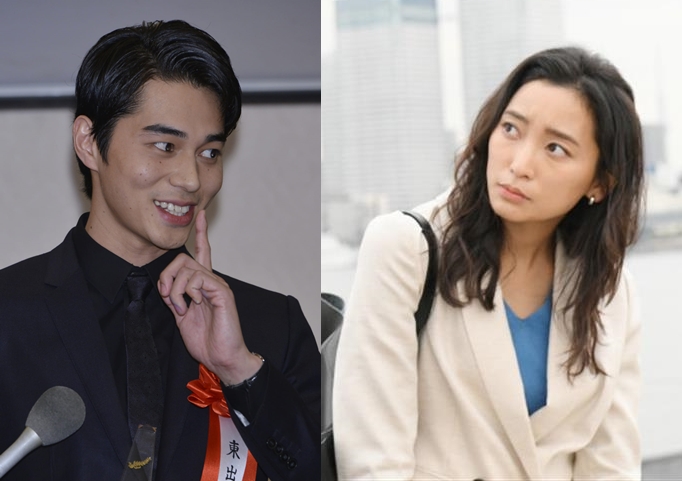 杏（右圖）除了為戲投入拍攝與宣傳之外，還有忙著為母則強。東出昌大（左圖）則在工作之餘交了新歡。（翻攝sanspo、quizjapan網站）