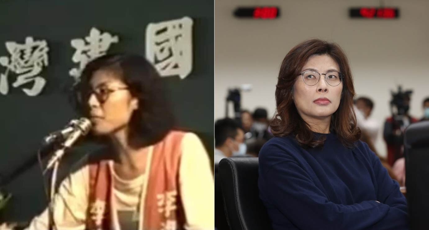 過去參與民進黨歷史被翻出，國民黨立委鄭麗文反批現在的民進黨已嚴重變質。（左翻攝網路／右為資料照）