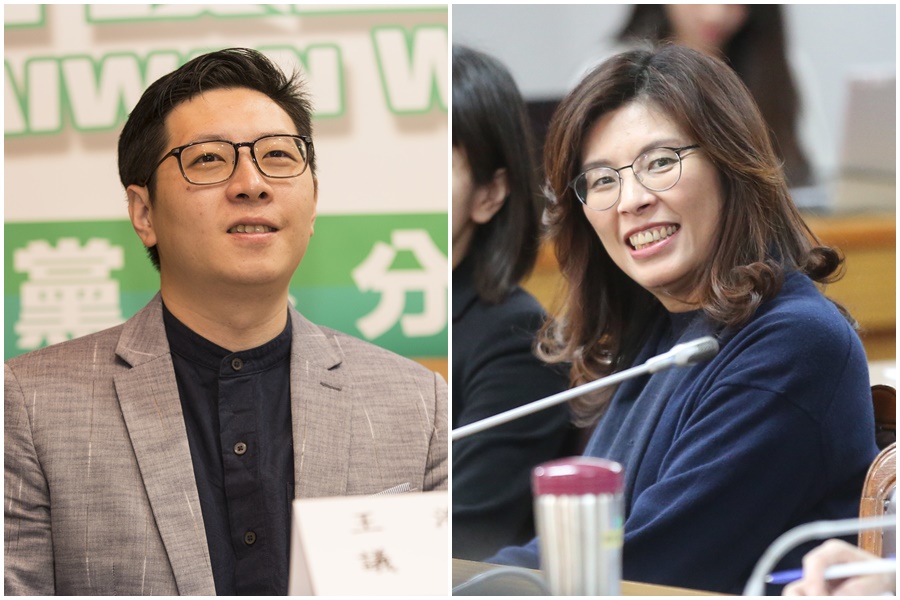 王浩宇（左）Po出33年前鄭麗文（右）的演講影片，引起網友們熱議。（本刊資料照）