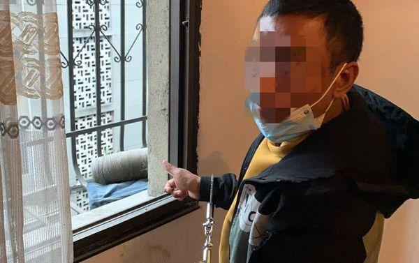 企圖性侵女鄰居的張男潛逃6年，今年終於遭警方逮捕。（翻攝《搜狐新聞》）