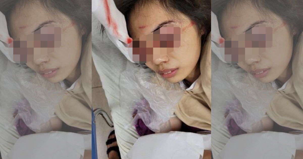 潘姓女店員遭徒手挖眼，經過19天治療終於出院。（翻攝自爆料公社）