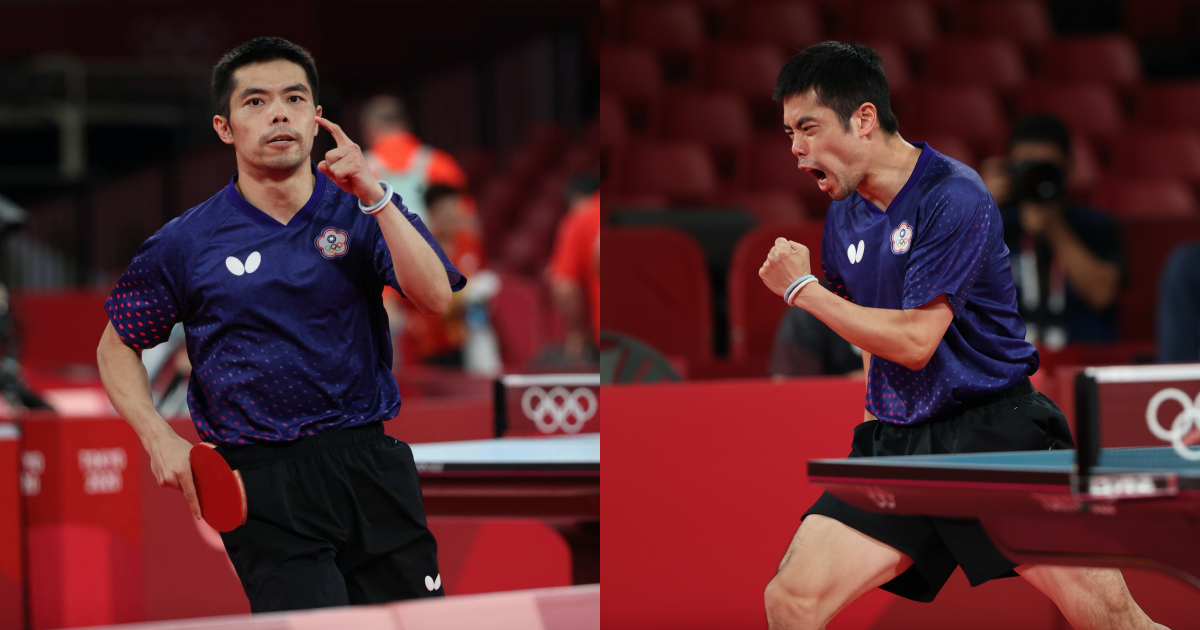 40歲的莊智淵依舊在桌壇活躍，近日更創下個人亞錦賽最佳成績。圖為莊智淵參與2021東京奧運。（體育署提供）