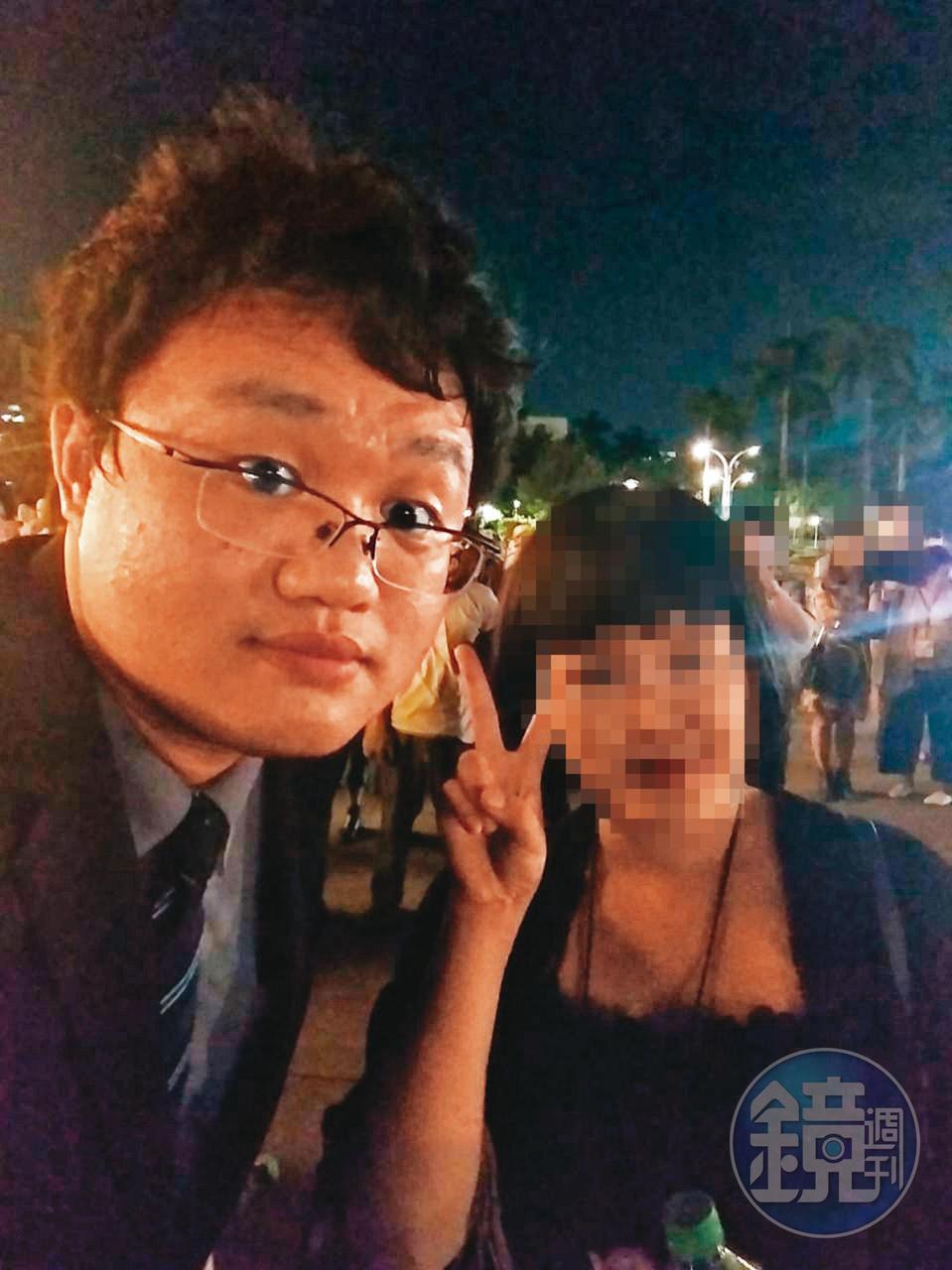 唐男（左）多次邀約台北市府官員的女兒萍萍（右）吃飯，趁機言語性騷擾。（讀者提供）
